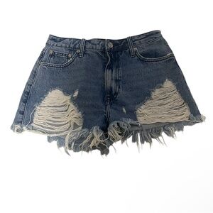 Forever 21 Cut-Off Shorts‎ Women Blue Size 26 Lightweight Solid Outdoors Casual